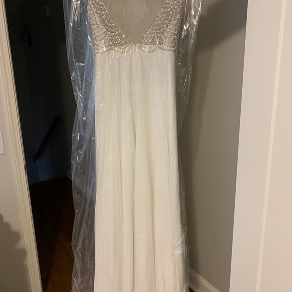 Lulus Dresses & Skirts - TRUE LOVE WHITE BEADED RHINESTONE MAXI DRESS